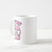 Support Squad Schattigee Roze Gnoom borstkanker Koffiemok (Voorkant links)
