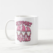 Support Squad Schattigee Roze Gnoom borstkanker Koffiemok (Links)