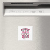 Support Squad Schattigee Roze Gnoom borstkanker Magneet (Insitu (Vaatwasser))