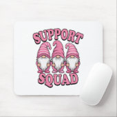 Support Squad Schattigee Roze Gnoom borstkanker Muismat (Met muis)