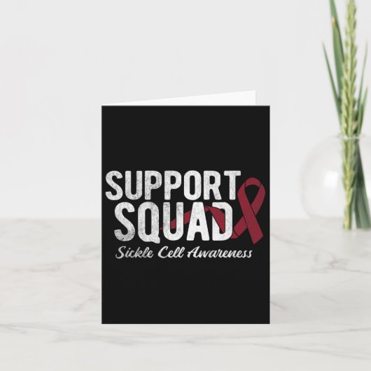 Support Squad Sickle Cell Awareness 5 Kaart (Voorkant)