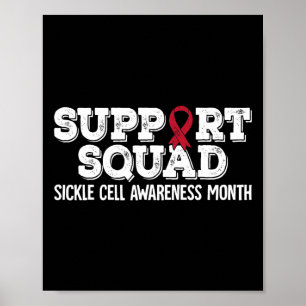 Support Squad Sickle Cell Awareness Maand 1 Poster