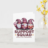 Support Squad Sickle Cell Awareness Month Gnomen S Kaart (Gele Bloem)