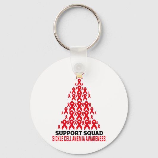 Support Squad Sikkelcelanemie Awareness Tree RI Sleutelhanger (Voorkant)