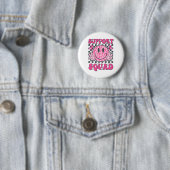 Support Squad Smile Face Pink Borstkanker Aware Ronde Button 5,7 Cm (In situ)