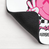 Support Squad Smile Gezicht Borstkanker Bewustzijn Muismat (Hoek)