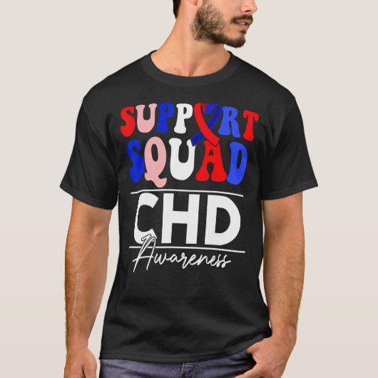 Support Squad Sunflower Hair CHD Awareness T-shirt (Voorkant)