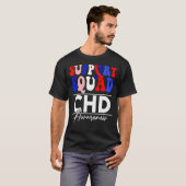Support Squad Sunflower Hair CHD Awareness T-shirt (Voorkant volledig)