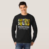 Support Squad Sunflower Hair Endometriosis Awarene T-shirt (Voorkant volledig)