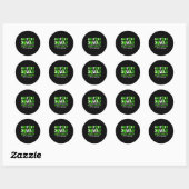 Support Squad Sunflower Hair Mental Health Awarene Ronde Sticker (Vel)