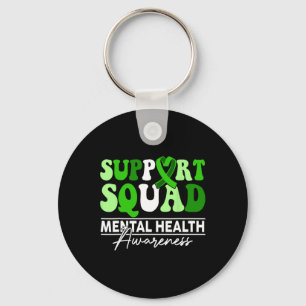 Support Squad Sunflower Hair Mental Health Awarene Sleutelhanger