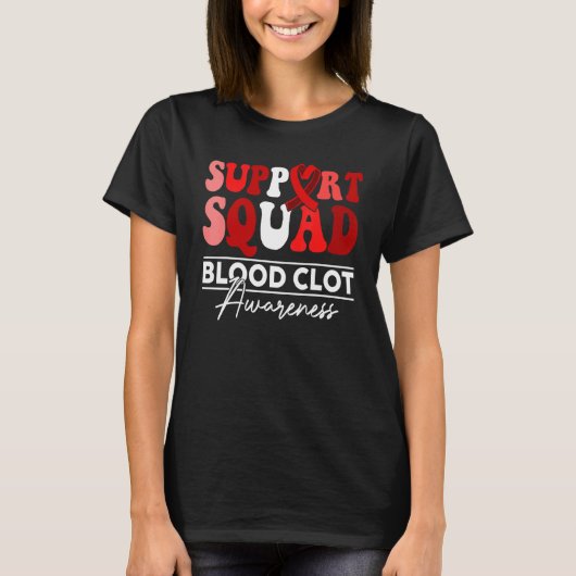 Support Squad Sunflower Hair Red Blood Clot Awaren T-shirt (Voorkant)