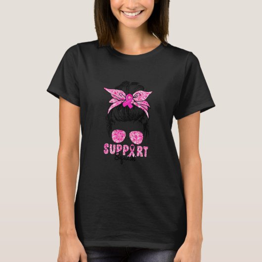 Support Squad Team Breast Cancer Awareness T-shirt (Voorkant)