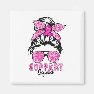 Support Squad Team Breast Cancer Awareness Warrior Magneet