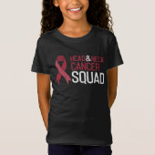 Support Squad Throat Head & Neck Cancer Awareness T-shirt (Voorkant)
