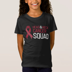 Support Squad Throat Head & Neck Cancer Awareness T-shirt
