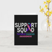 Support Squad Thyroid Cancer Awareness Month Ribbo Kaart (Gele Bloem)
