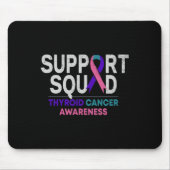 Support Squad Thyroid Cancer Awareness Month Ribbo Muismat (Voorkant)