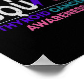 Support Squad Thyroid Cancer Awareness Month Ribbo Poster (Hoek)