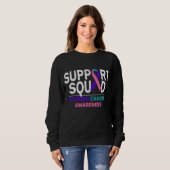 Support Squad Thyroid Cancer Awareness Month Ribbo Trui (Voorkant volledig)