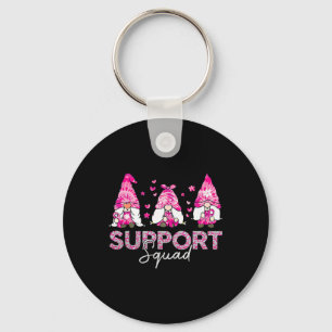 Support Squad Tie Dye Gnome Borstkanker Awarenes Sleutelhanger