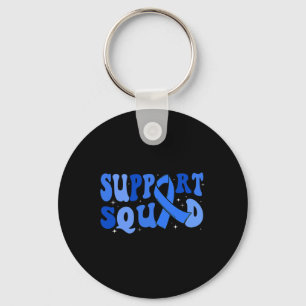 Support Squad Type 1 Diabetes Awareness T1D Blue R Sleutelhanger