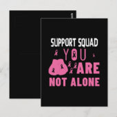 Support Squad U bent niet alleen Briefkaart (Voorkant / Achterkant)