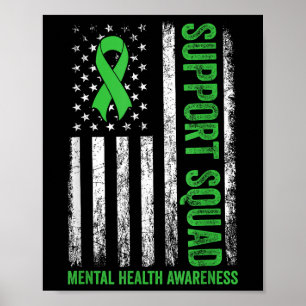 Support Squad Vlag Vlag Geestelijke Gezondheid Bew Poster