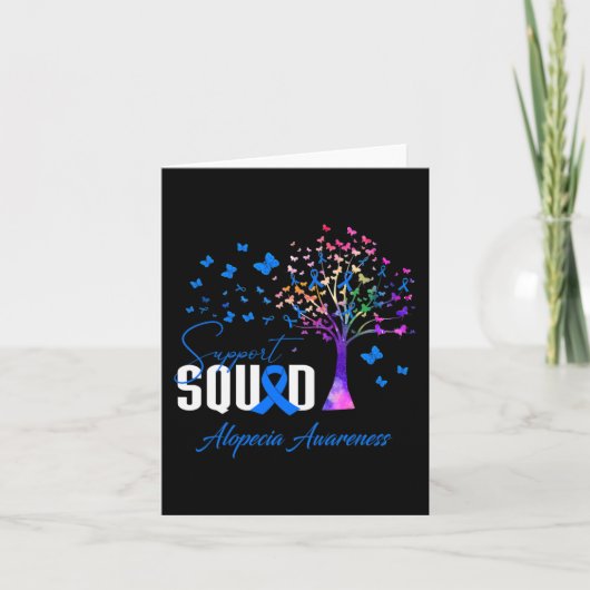 Support Squad voor Alopecia Awareness Kaart (Voorkant)