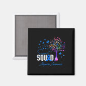 Support Squad voor Alopecia Awareness Magneet (Voorkant / Achterkant)