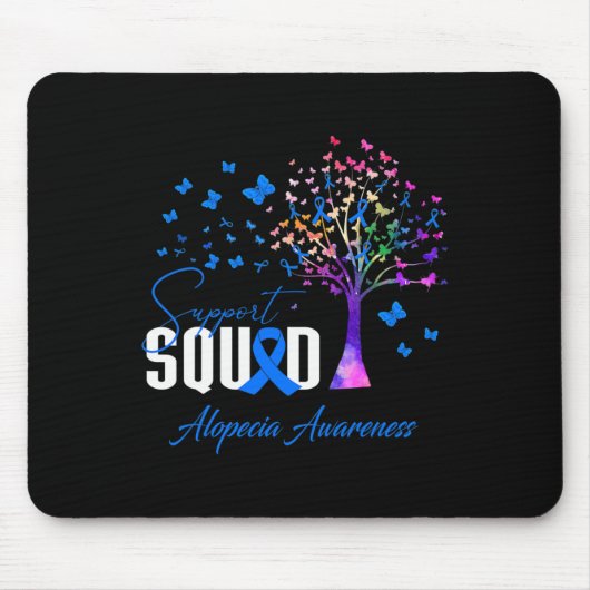 Support Squad voor Alopecia Awareness Muismat (Voorkant)