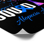 Support Squad voor Alopecia Awareness Poster (Hoek)