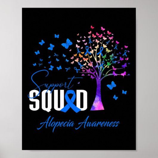 Support Squad voor Alopecia Awareness Poster (Voorkant)
