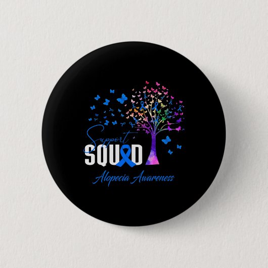 Support Squad voor Alopecia Awareness Ronde Button 5,7 Cm (Voorkant)