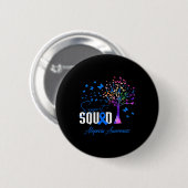 Support Squad voor Alopecia Awareness Ronde Button 5,7 Cm (Voorkant /achterkant)