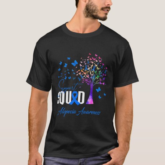 Support Squad voor Alopecia Awareness T-shirt (Voorkant)
