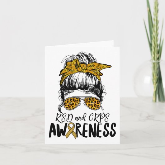 Support Squad Vrouwen Leopard Messy Bun RSD en CRP Kaart (Voorkant)