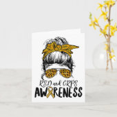 Support Squad Vrouwen Leopard Messy Bun RSD en CRP Kaart (Gele Bloem)