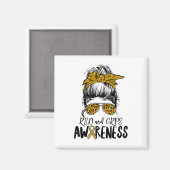 Support Squad Vrouwen Leopard Messy Bun RSD en CRP Magneet (Voorkant / Achterkant)