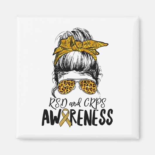Support Squad Vrouwen Leopard Messy Bun RSD en CRP Magneet (Voorkant)