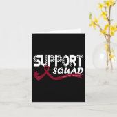 Support Squad Warrior Sickle Cell Awareness Vrouwe Kaart (Gele Bloem)