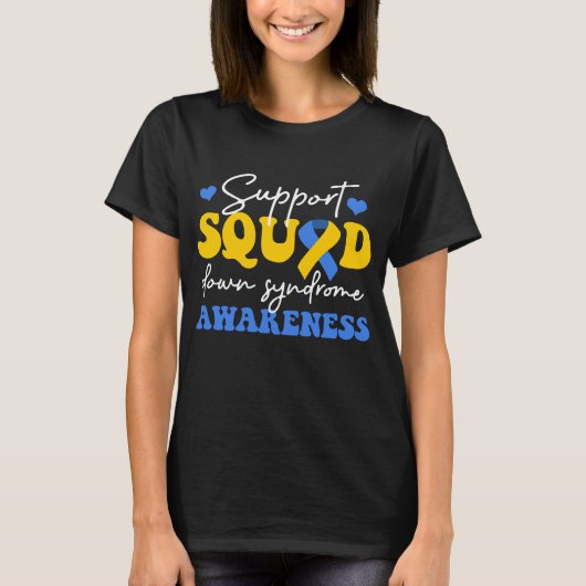 Support Squad world down syndrome T-shirt (Voorkant)