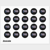 Support Squad Zelfmoordpreventie Awareness Ribbon Ronde Sticker (Vel)
