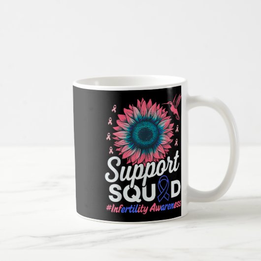 Support Squad Zonnebloem Warrior Onvruchtbaarheid Koffiemok (Rechts)