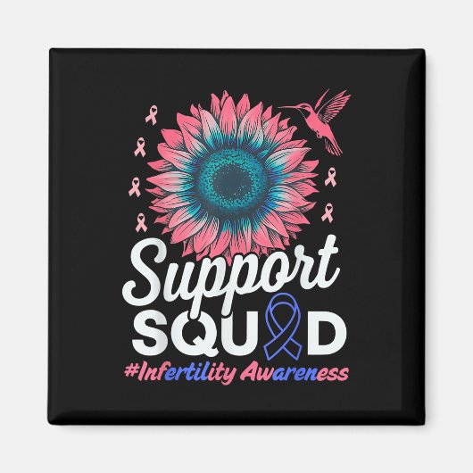 Support Squad Zonnebloem Warrior Onvruchtbaarheid Magneet (Voorkant)