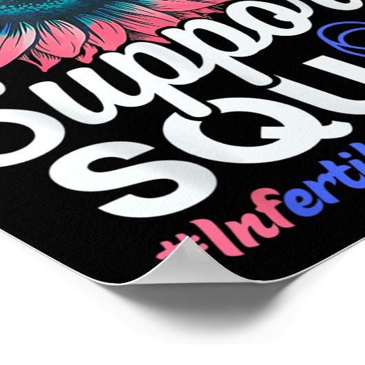 Support Squad Zonnebloem Warrior Onvruchtbaarheid Poster (Hoek)