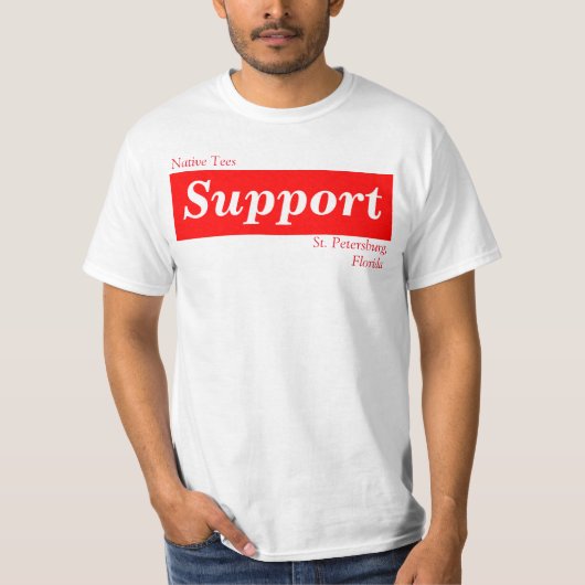 Support St. Pete Native T-shirt (Voorkant)