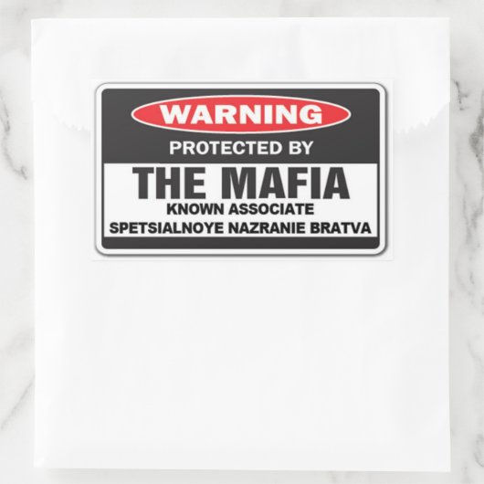 SUPPORT-STICKER RECHTHOEKIGE STICKER (Tas)