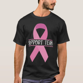 Support Team Breast Cancer Bewustheid Maand Roze R T-shirt