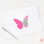 Support The Fighters Breast Cancer Awareness Ronde Sticker (Envelop)
